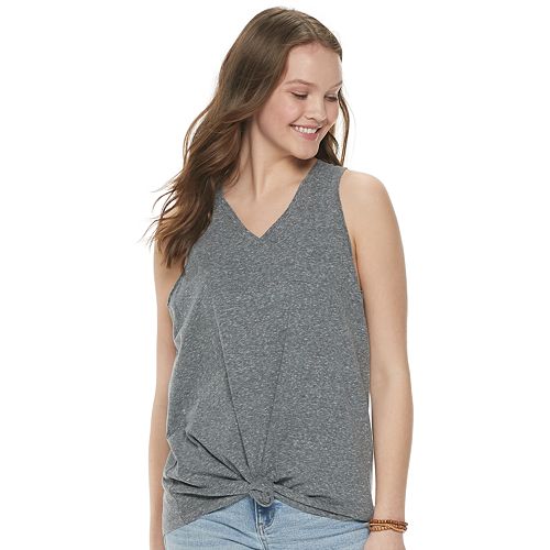 v neck pocket tank top