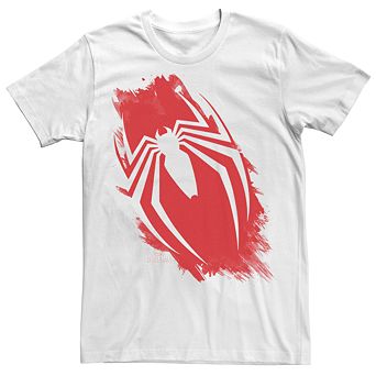 Men's Marvel Spider-Man Brush Logo Graphic Tee