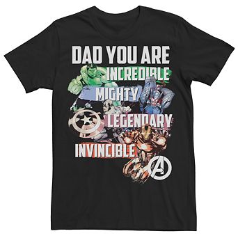 Men's Marvel Comics Retro Avenger Dad Traits Tee