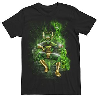 Men's Marvel Universe Loki Glowing Throne Tee