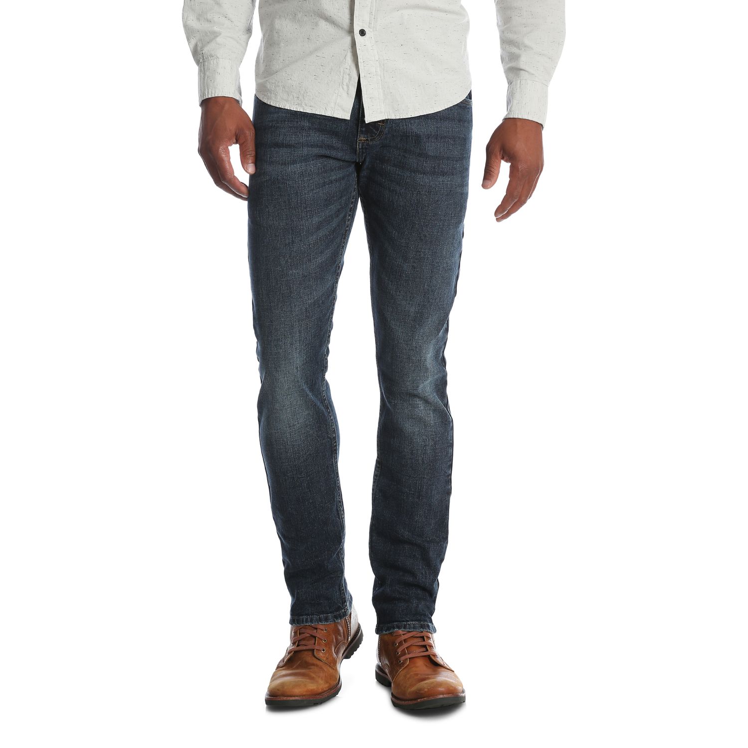 wrangler tapered leg jeans