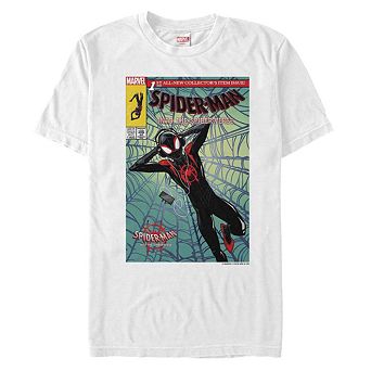 Men's Spider-Verse Ultimate Spider-Man Morales Music Time Tee