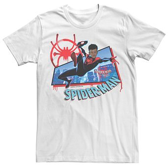 Men's Marvel Spider-Verse Morales Spider-Man Short Sleeve Graphic Tee
