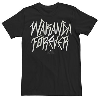 Men's Black Panther Movie Wakanda Simple Forever Tee