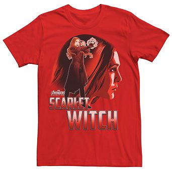 Men's Marvel Avengers Infinity War Scarlet Witch Silhouette Graphic Tee