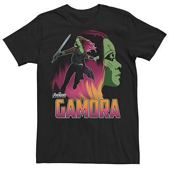 Men's Marvel Avengers Infinity War Gamora Silhouette Graphic Tee