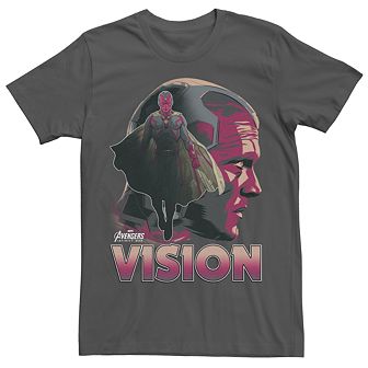 Men's Marvel Avengers Infinity War Vision Silhouette Graphic Tee
