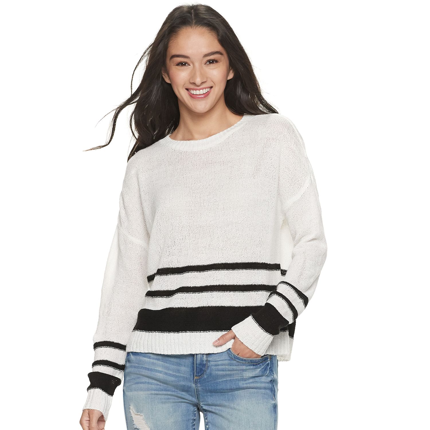 kohls white sweater