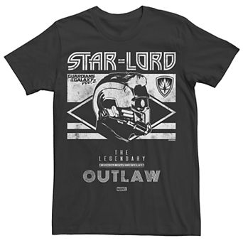 Men's Marvel Guardians of the Galaxy 2 Star Lord Outlaw Graphic Tee
