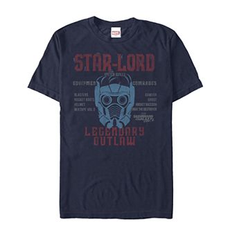 Men's Marvel Guardians of the Galaxy 2 Star Lord Legendary Outlaw Graphic Tee