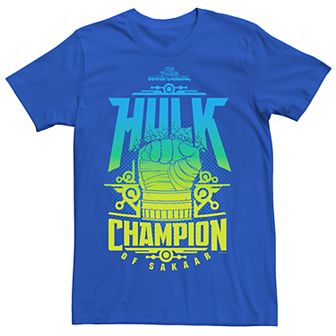 Men's Marvel Thor Ragnarok Vs Hulk Champion Graphic Tee