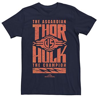 Men's Marvel Thor Ragnarok Vs Hulk Asgardian Graphic Tee