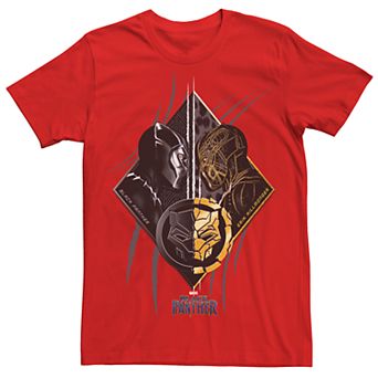 Men's Marvel Black Panther Face to Face Graphic Tee