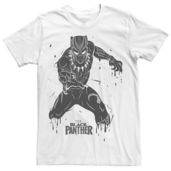 Men's Marvel Black Panther Splattered Graphic Tee