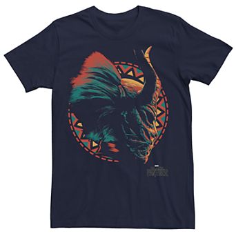 Men's Marvel Black Panther Erik Killmonger Mask Graphic Tee