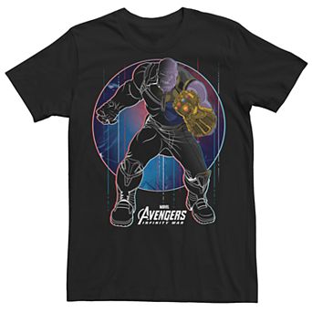 Men's Marvel Avengers Infinity War Thanos Lineation Graphic Tee