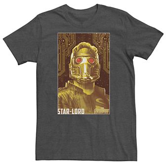 Men's Marvel Avengers Infinity War Star Lord Frame Graphic Tee