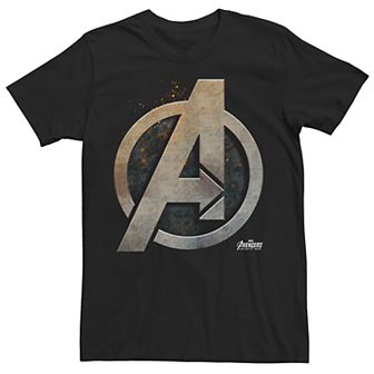 Men's Marvel Avengers Infinity War Steel Shield Graphic Tee