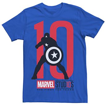 Men's Marvel Studios Captain America 10 Graphic Tee