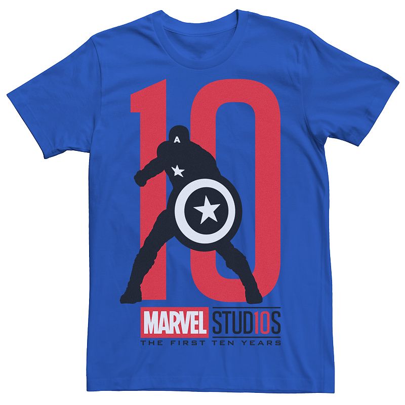 Men's Marvel Studios Captain America 10 Graphic Tee, 