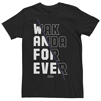 Men's Marvel Black Panther Wakanda Forever Slash Graphic Tee