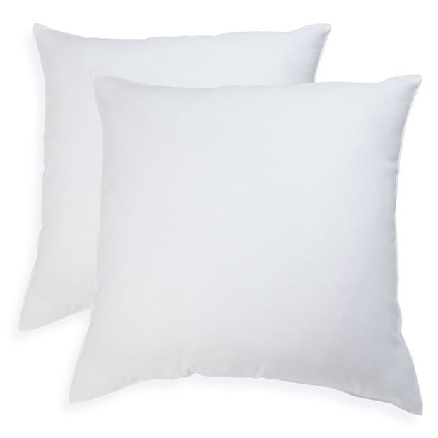 White , 18 x 18-2 Pack)home Comfortable Throw Pillow Insert