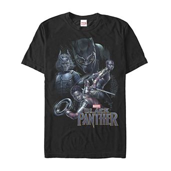 Men's Black Panther Warriors Group Tee