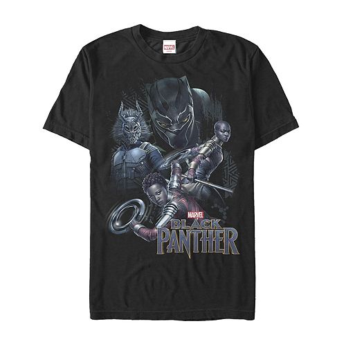 Men's Black Panther Warriors Group Tee