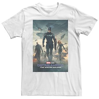 Men's Captain America Winter Soldier Poster Tee