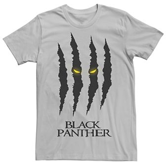 Men's Marvel Retro Black Panther Scratches Tee