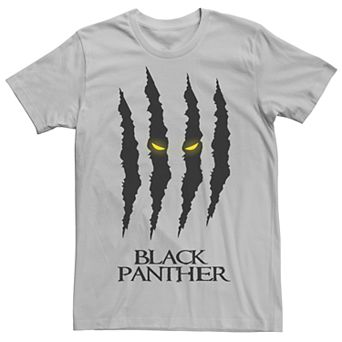Men's Marvel Retro Black Panther Scratches Tee