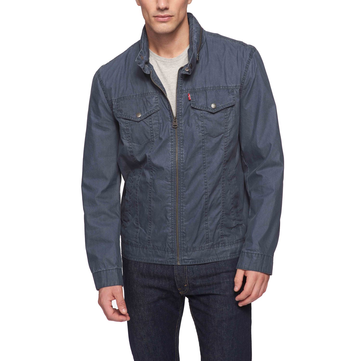 levi's men's cotton canvas commuter trucker