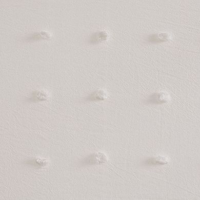 Madison Park Maize Jacquard Pom Pom Shower Curtain