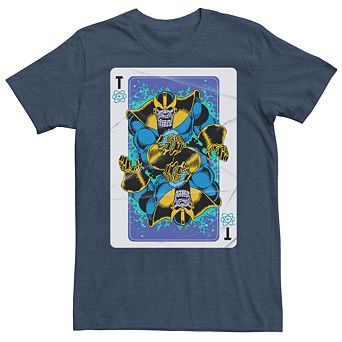 Men's Marvel Comics Thanos Playing Card Tee