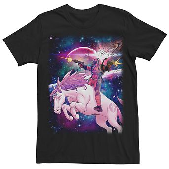 Men's Marvel Comics Deadpool Space Unicorn Tee