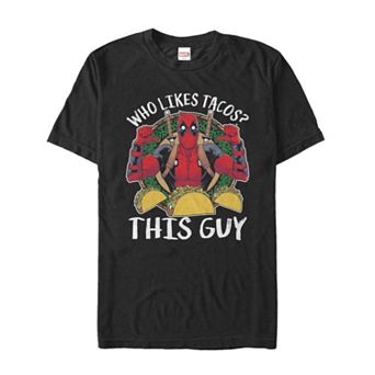 Men's Marvel Comics Deadpool "Who Likes Tacos?" Tee