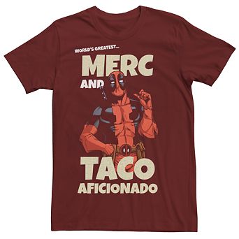 Men's Marvel Comics Deadpool Taco Aficionado Tee