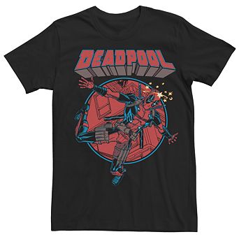 Men's Marvel Comics Deadpool Falling Dummy Tee
