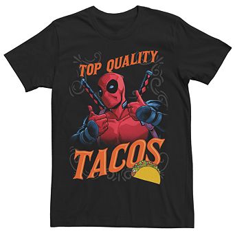 Men's Marvel Comics Deadpool Top Quality Tacos Tee