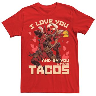 Men's Marvel Comics Deadpool "I Love Tacos" Tee