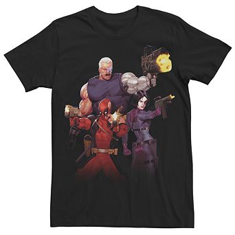 Men's Marvel Cable, Deadpool & Domino X-Force Graphic Tee