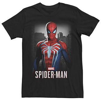 Men's Marvel Spider-Man White Spider Graphic Tee