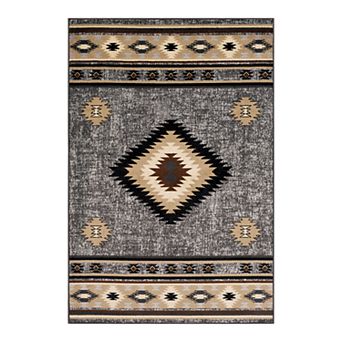 Decor 140 Charcoal Primordial Bohemian Rug