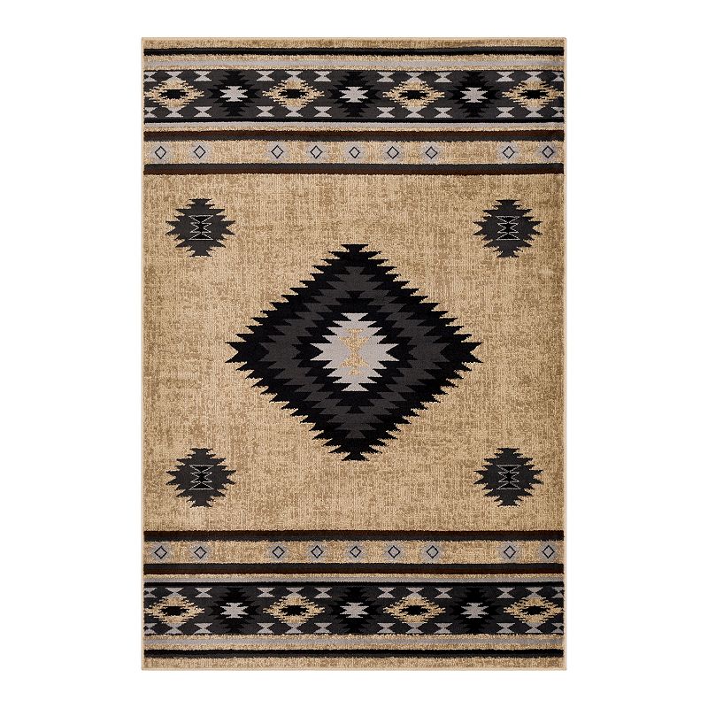 Decor 140 Primordial Bohemian Rug, Brown, 6.5X9.5 Ft