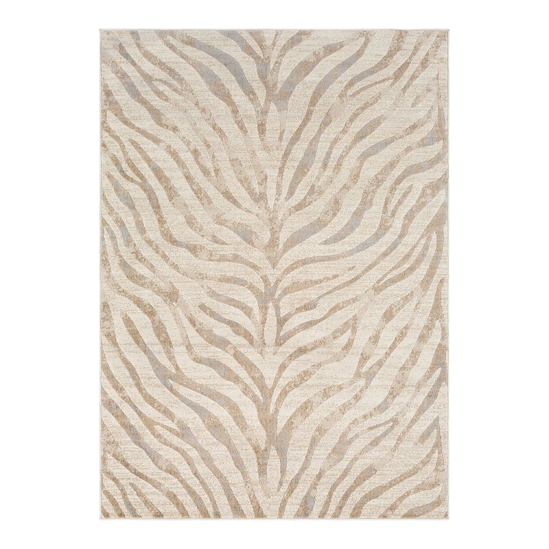 Decor 140 Felicity Animal Print Rug, Beig/Green, 8X10 Ft