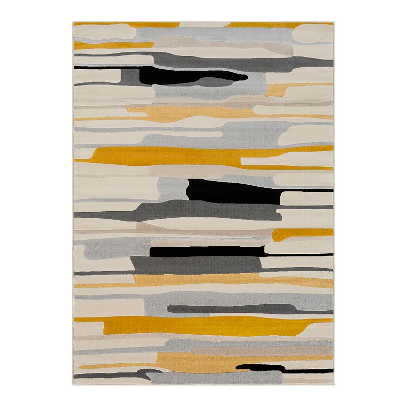 Decor 140 Felicity Modern Rug, Yellow, 8X10 Ft
