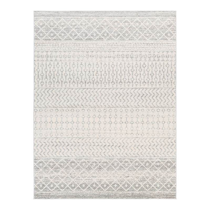 Decor 140 Raja Southwestern Rug, Light Grey, 6FT Sq