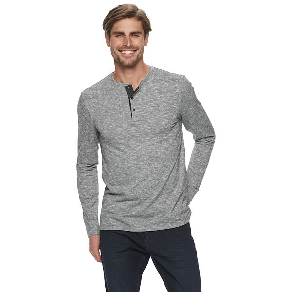 Men's Marc Anthony Slim-Fit Snap Henley