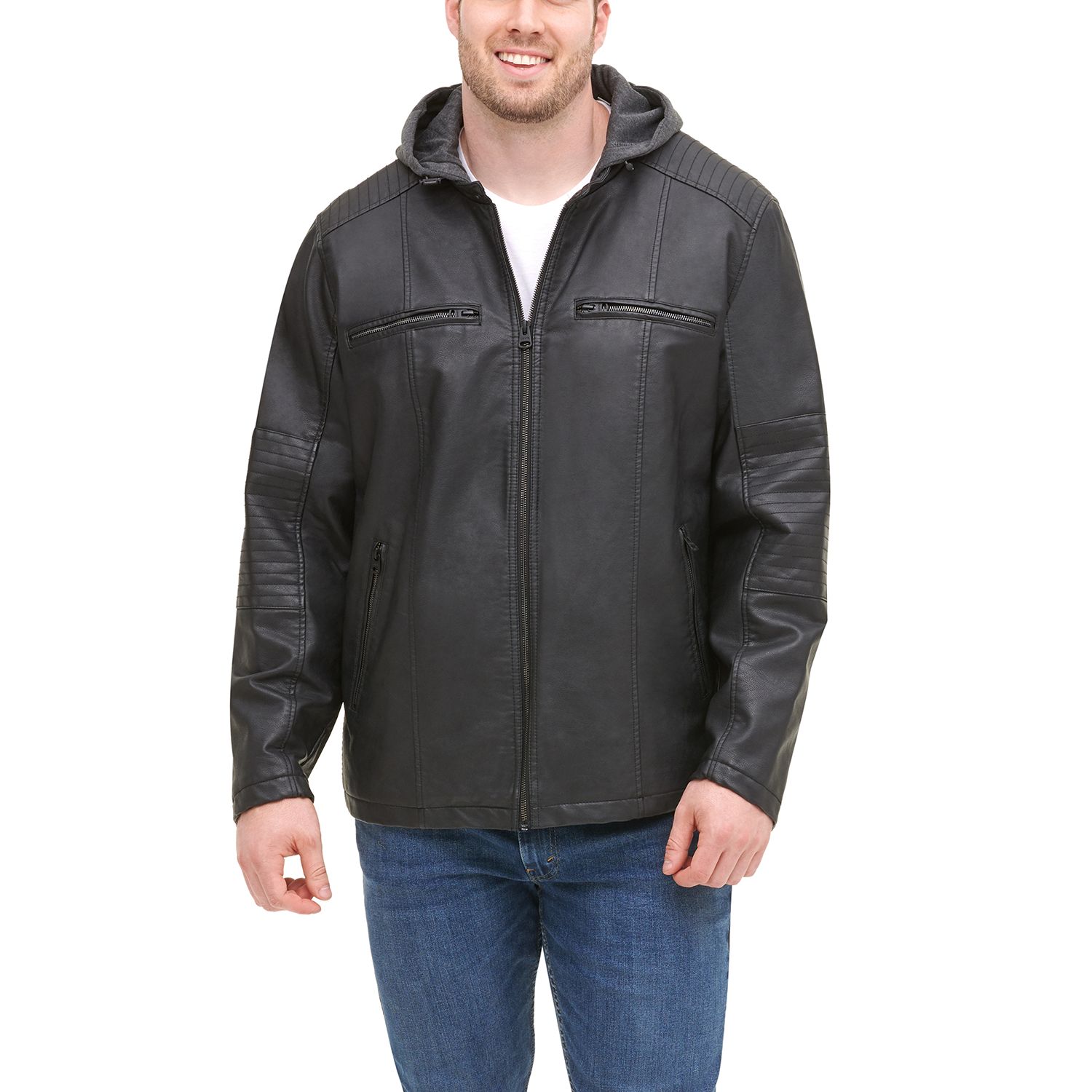 levi's men's coat with jersey hood