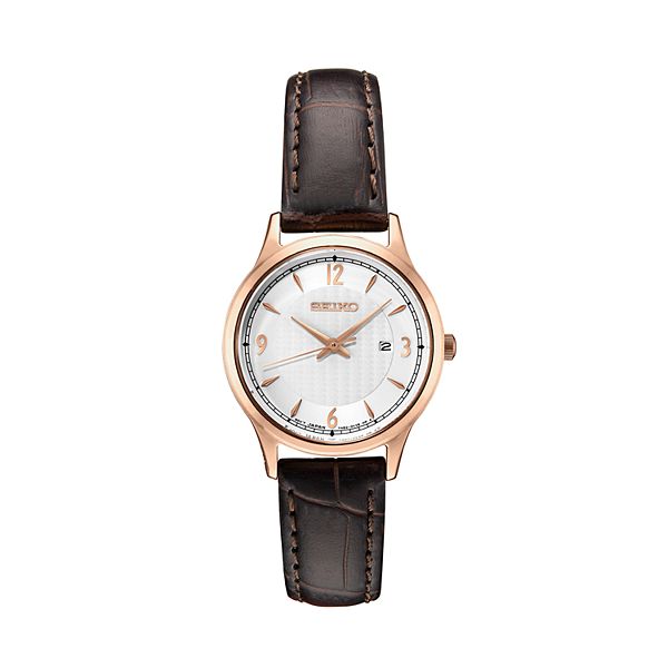 Seiko Women's Essential Leather Watch - SXDG98